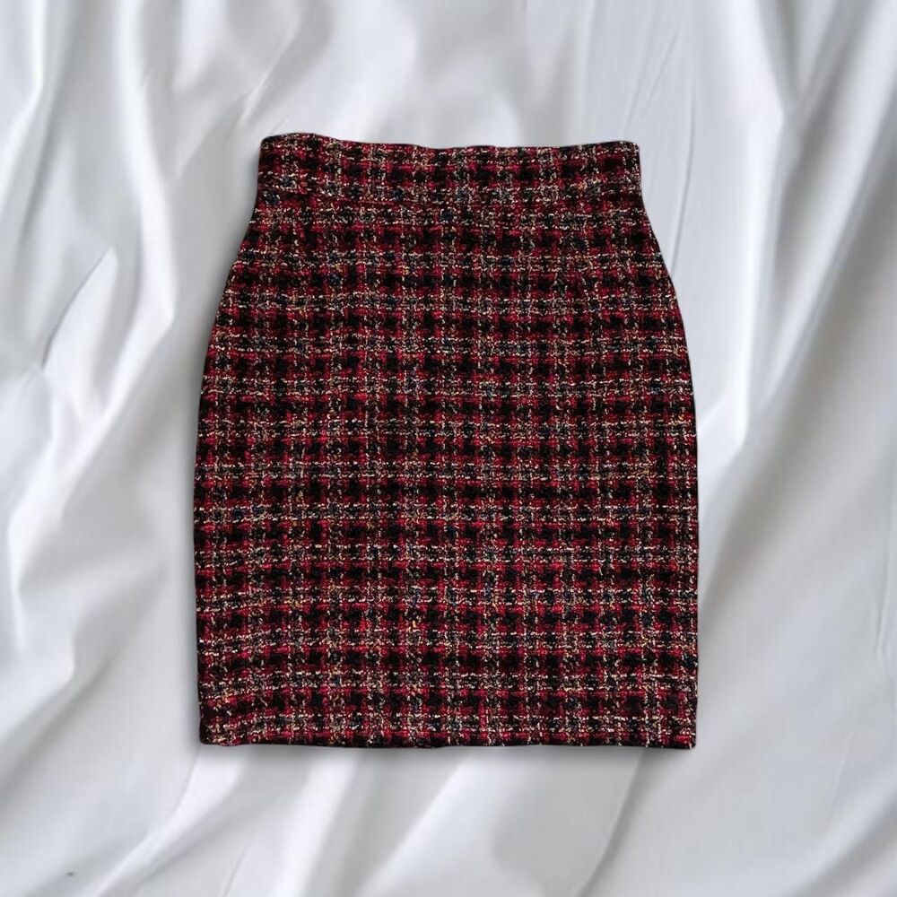 Vintage Vertigo Paris Tweed Pencil Skirt